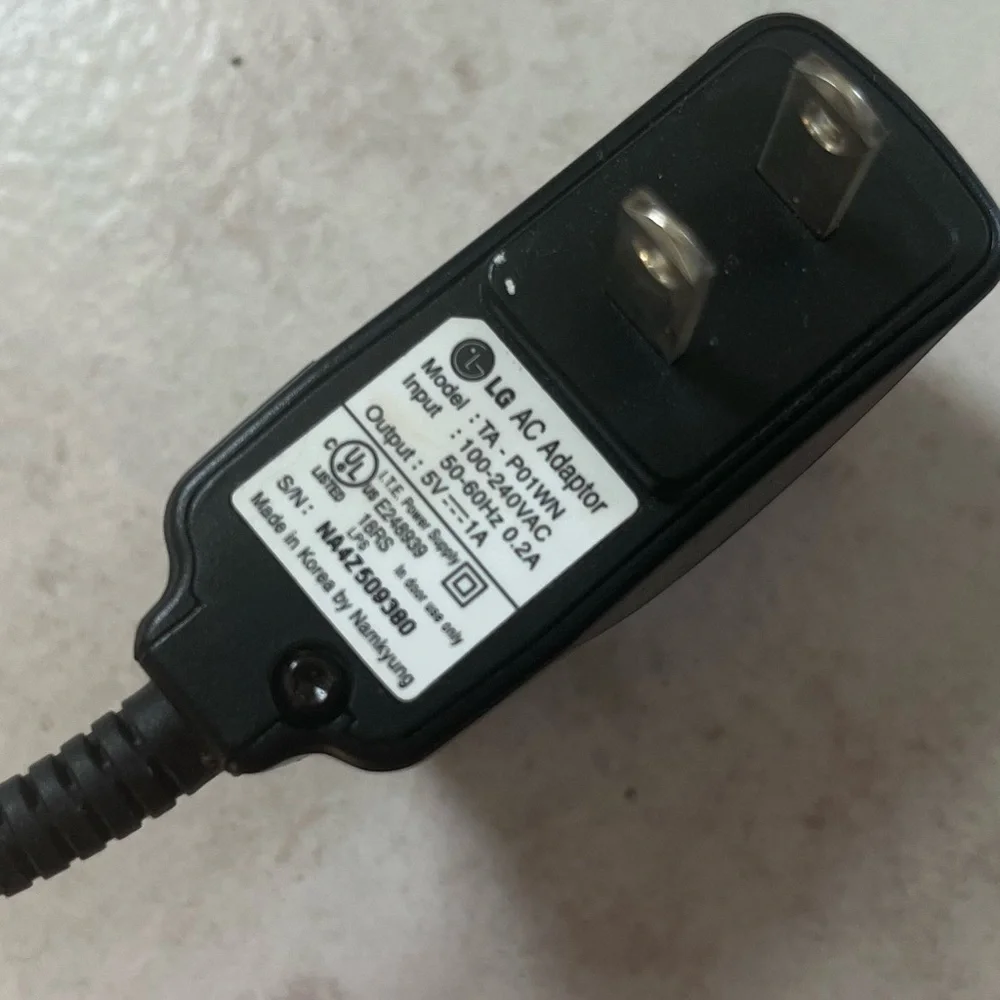 LG TA-P01WN AC Adapter